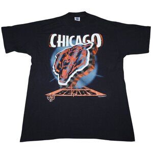 Vintage 1994 Chicago Bears 3D Logo NFL Short Sleeve T-Shirt XXL College Concepts